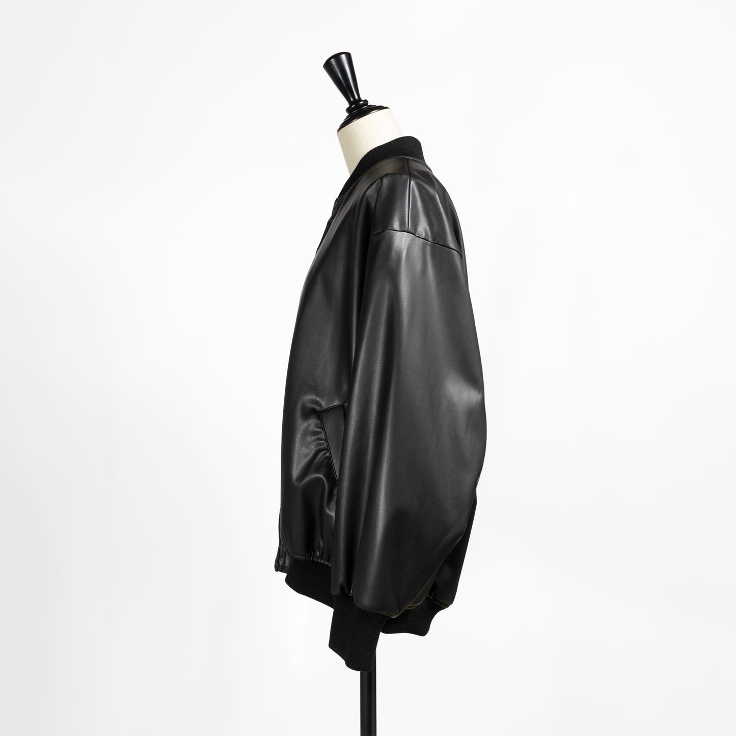 25AW mizuiro ind シンセティックレザージップブルゾン 3-270061