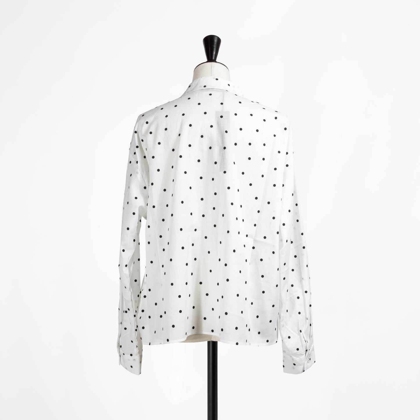 25AW mizuiro ind フロッキードットプリントシャツ 4-230058