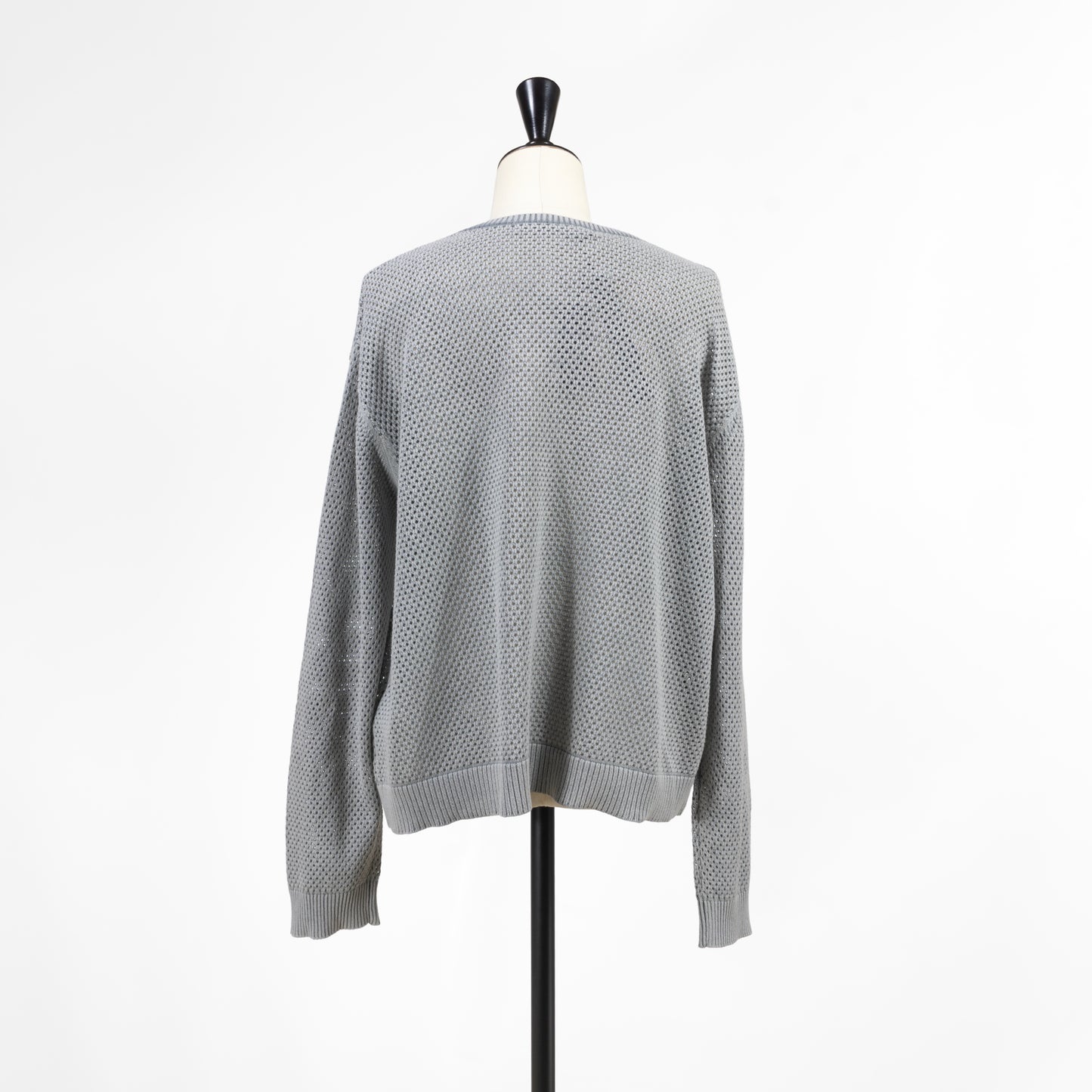 26SS mizuiro ind ストーンウォッシュ メッシュクルーネックカーディガン  1-220068