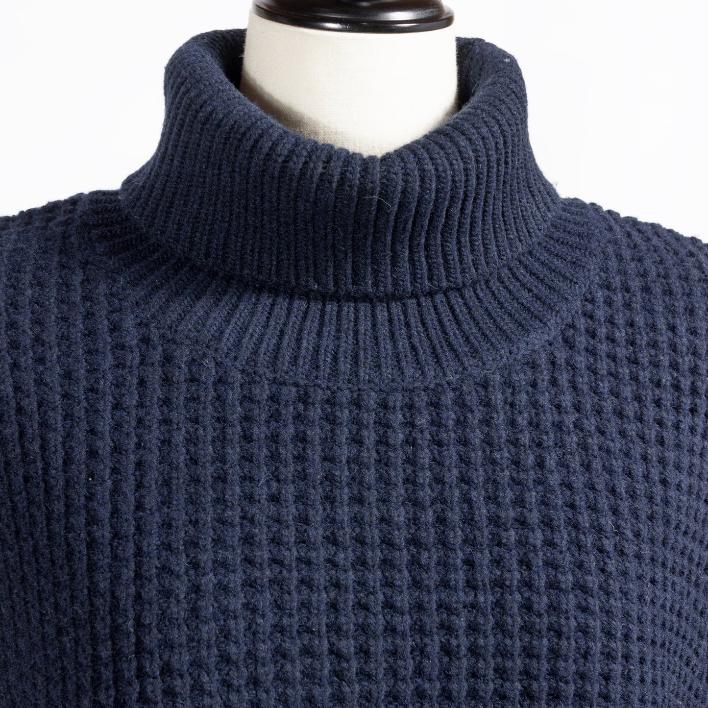 25AW mizuiro ind ワッフルハイネックベスト4-220093