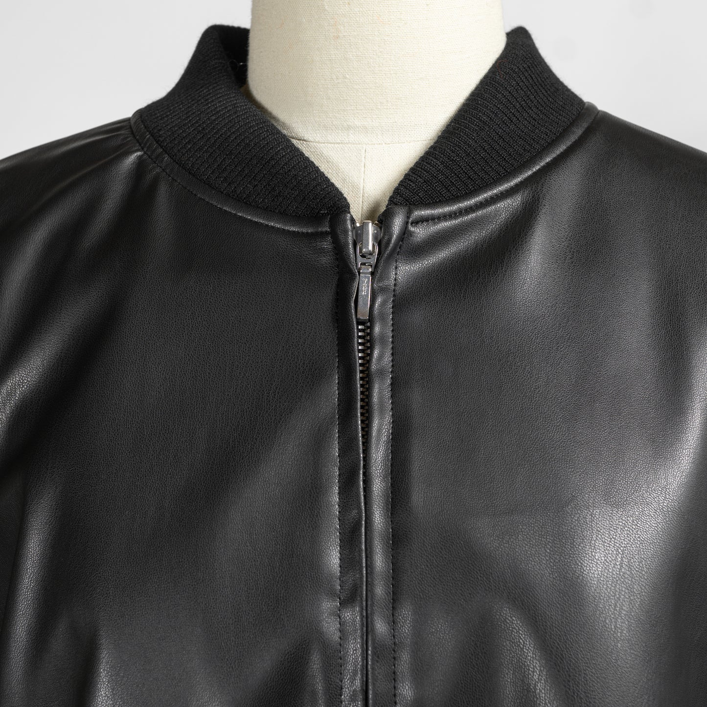 25AW mizuiro ind シンセティックレザージップブルゾン 3-270061