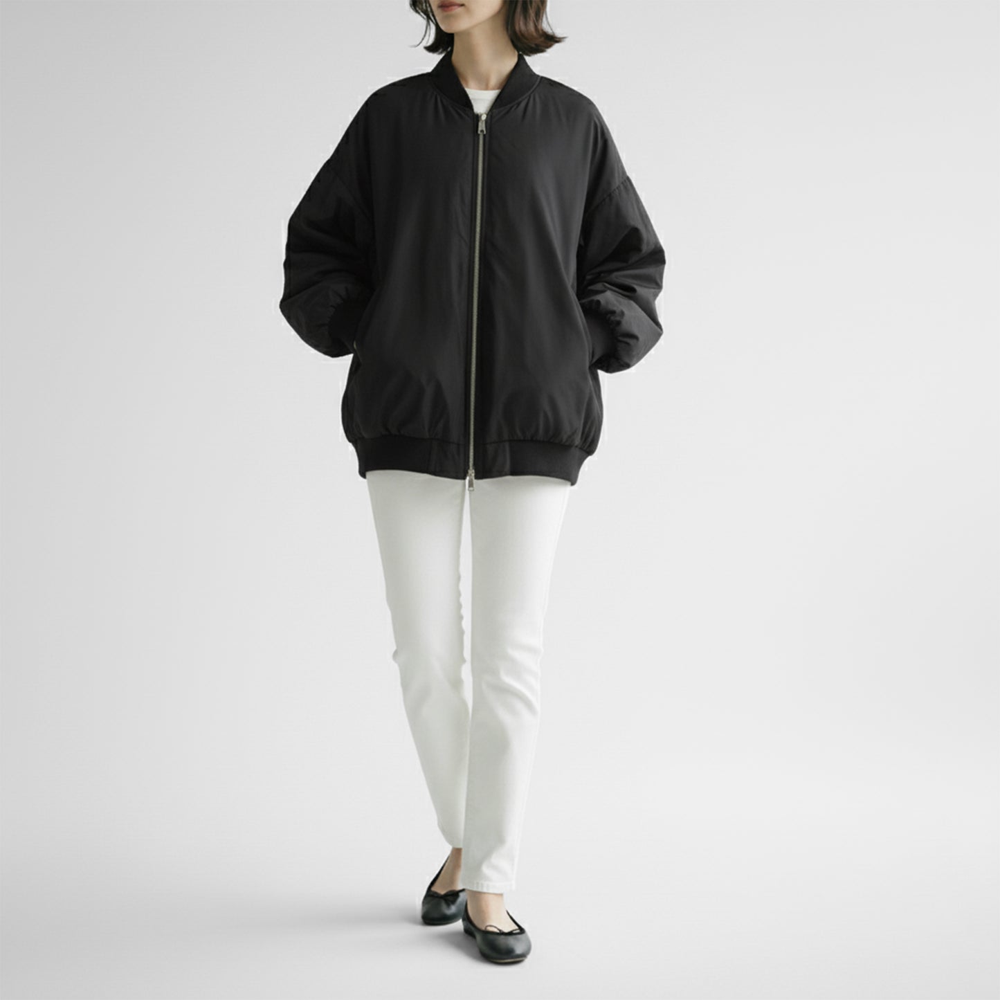 25AW mizuiro ind ワイドジップダウンブルゾン 3-270063