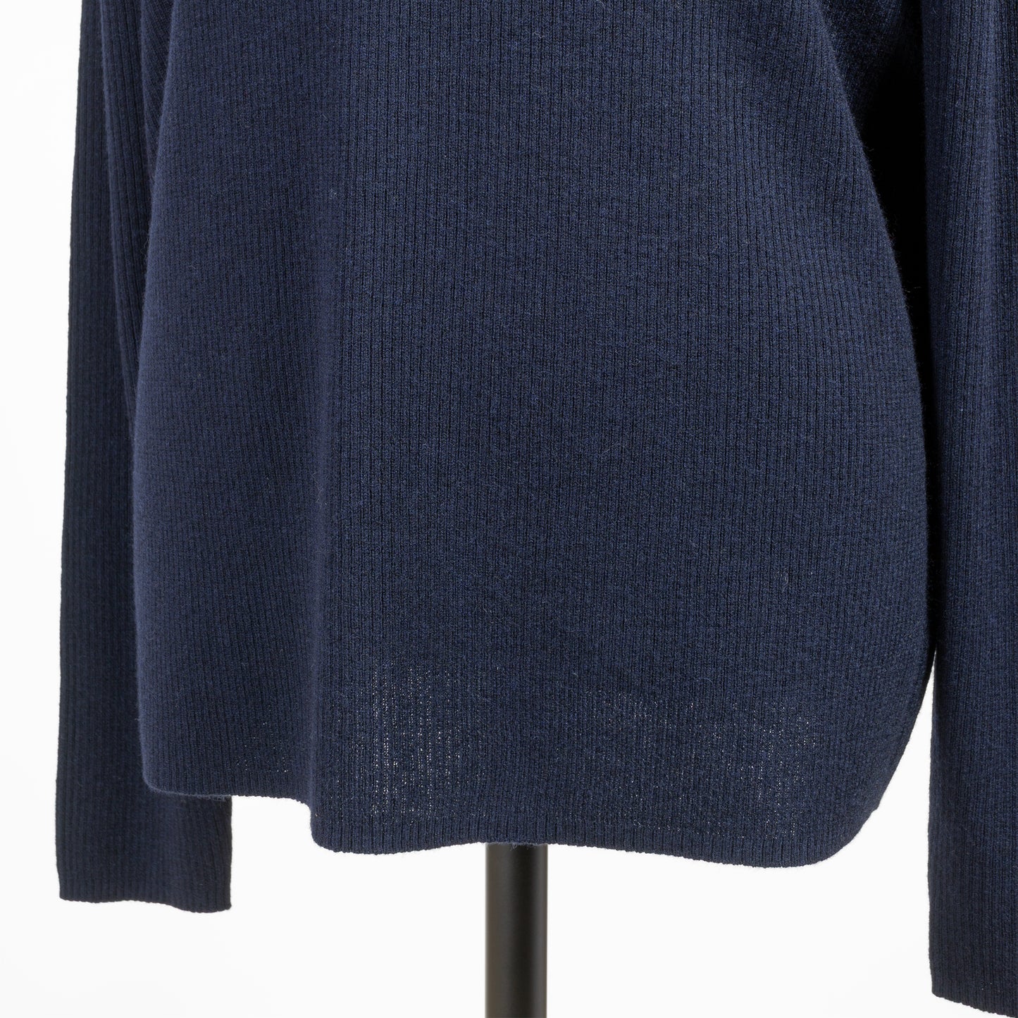 25AW mizuiro ind ボタン付きリブハイネックプルオーバー 4-220090