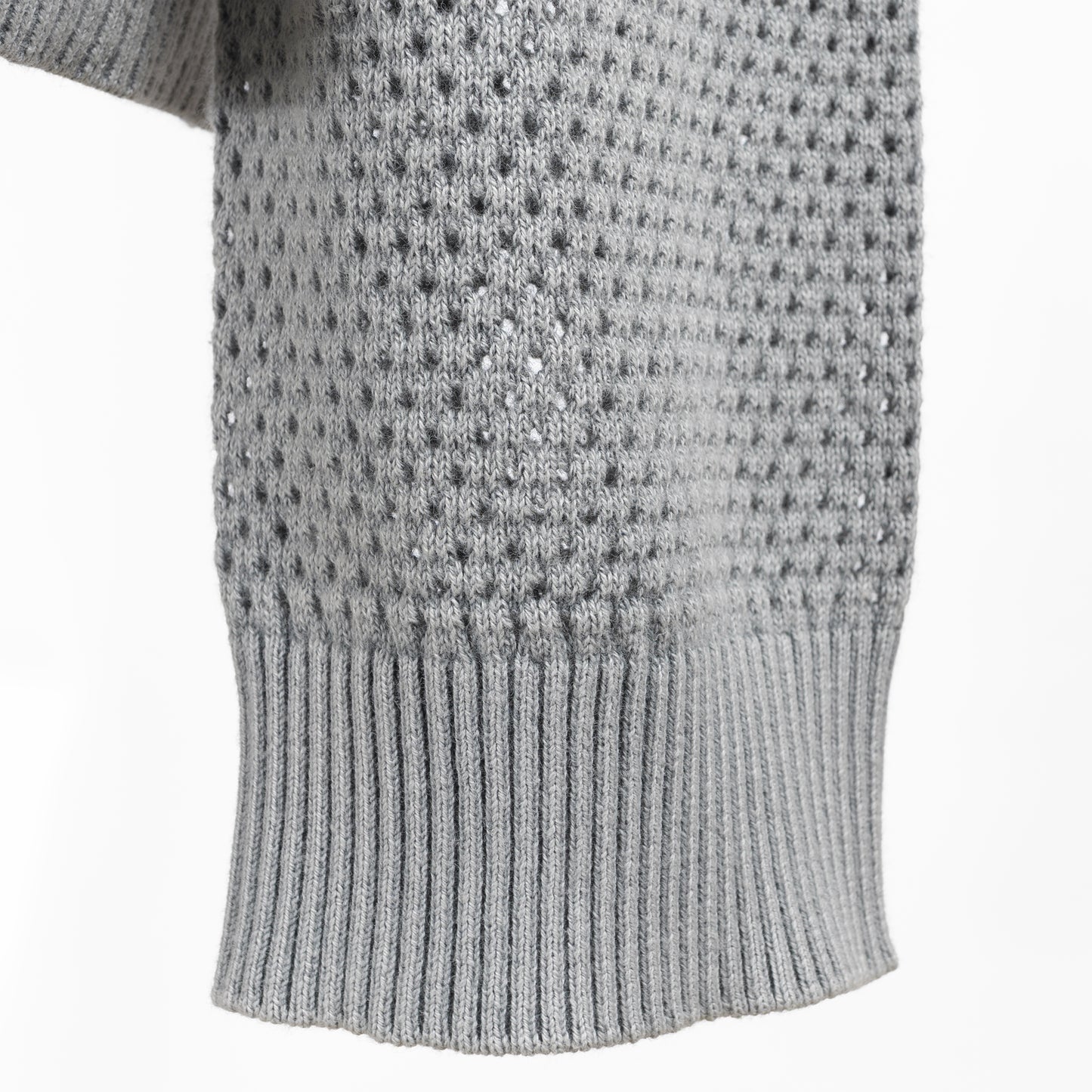 26SS mizuiro ind ストーンウォッシュ メッシュクルーネックカーディガン  1-220068