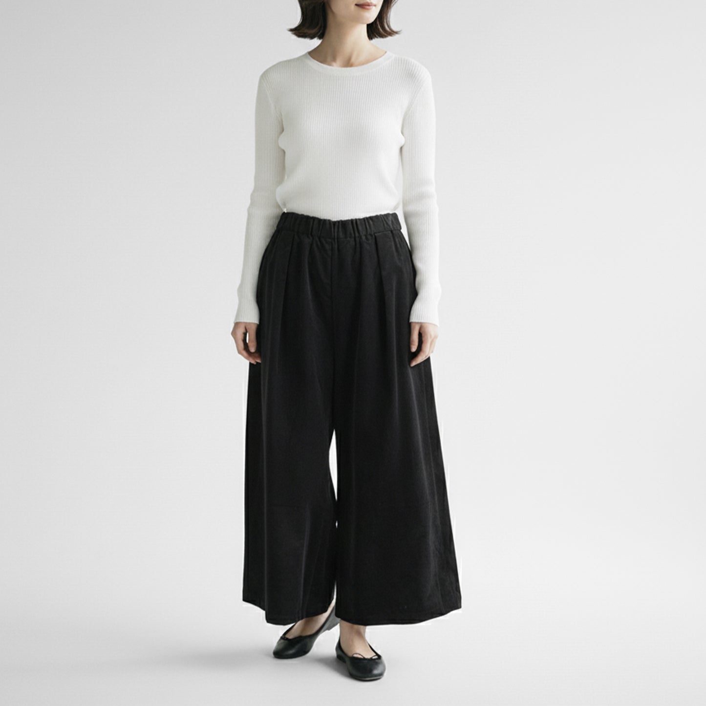 25AW mizuiro ind コーデュロイタックワイドパンツ 4-260067