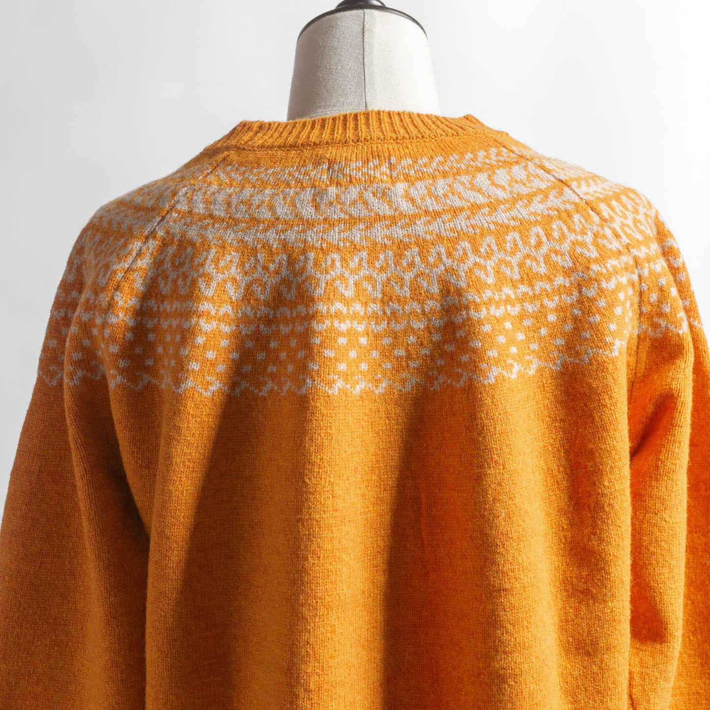 NATURAL LAUNDRY LAMB NYLON BRED JACQUARD PULL OVER