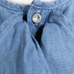 26SS Clip.tab インディゴシャンブレー ラッフルワイドシャツ 3262T-001