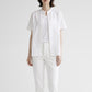 26SS NATURAL LAUNDRY エクリュギンガム前開きファーマーシャツ 7262T-002