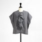 26SS Clip.tab インディゴシャンブレー ラッフルワイドシャツ 3262T-001