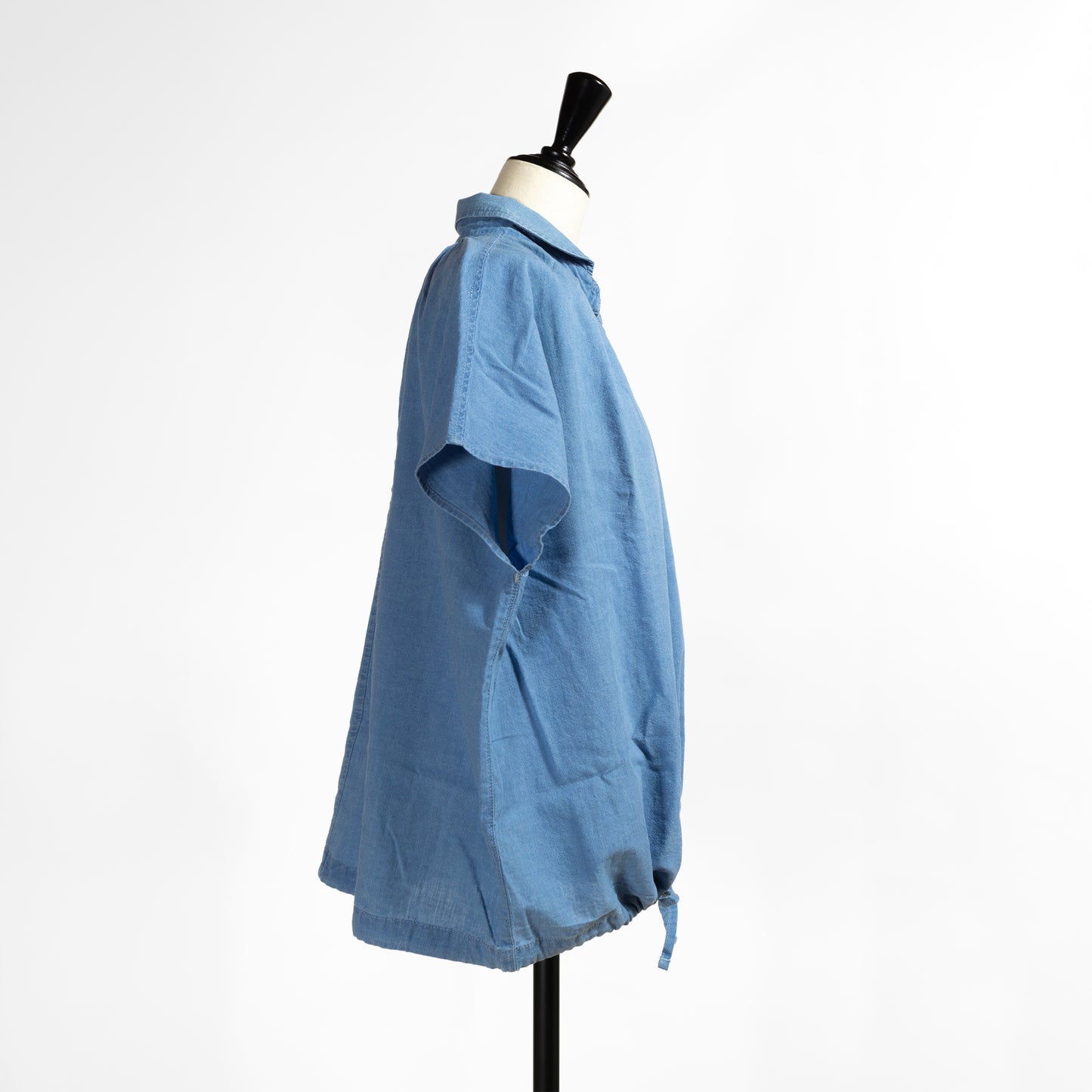26SS NATURAL LAUNDRY インディゴシャンブレー フレンチドローシャツ 7263T-009