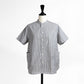 26SS NATURAL LAUNDRY エクリュギンガム前開きファーマーシャツ 7262T-002