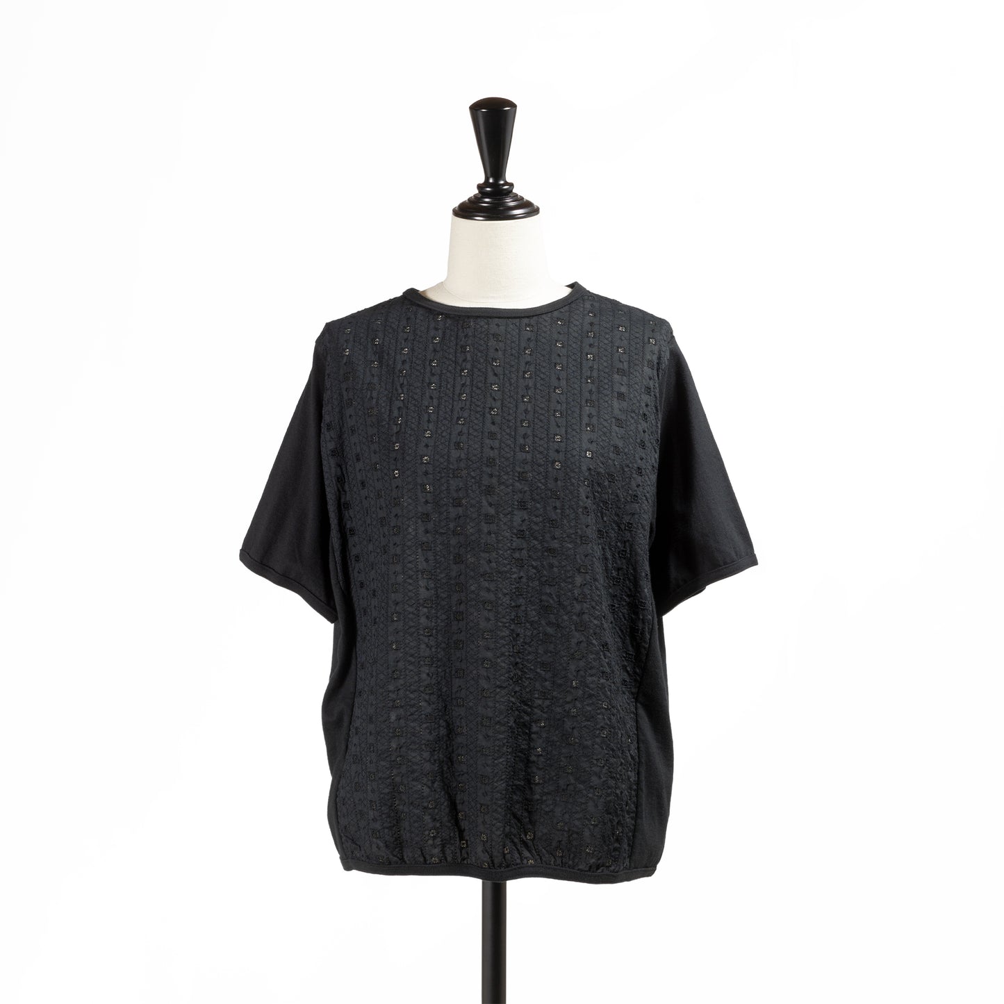 25SS NATURAL LAUNDRY 刺繍×天竺Tシャツ 7252T-018