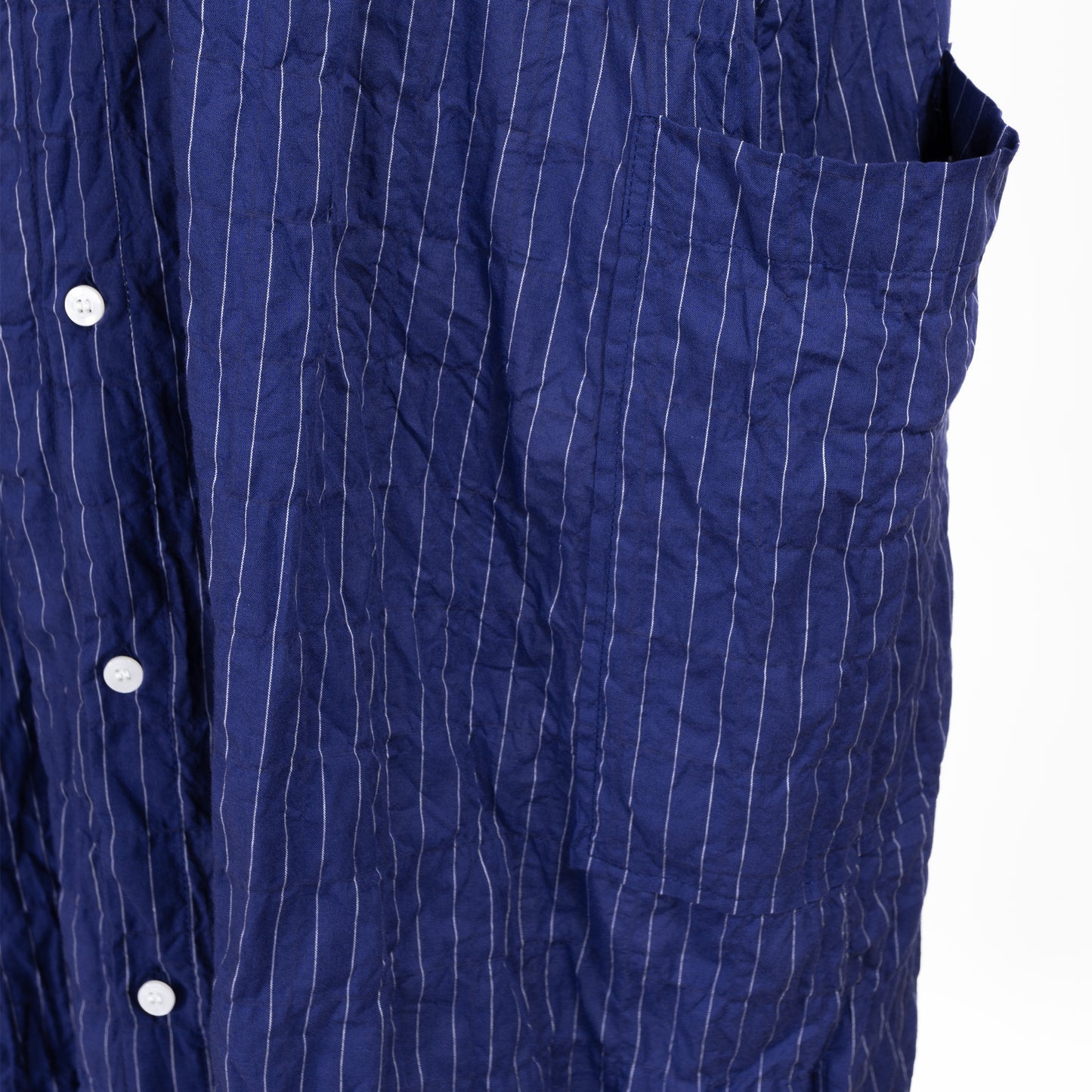 26SS NATURAL LAUNDRY 先染めシャーリング 2Wayワンピース 7263O-003
