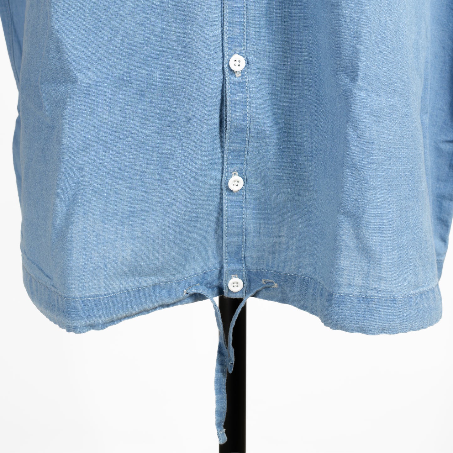 26SS NATURAL LAUNDRY インディゴシャンブレー フレンチドローシャツ 7263T-009