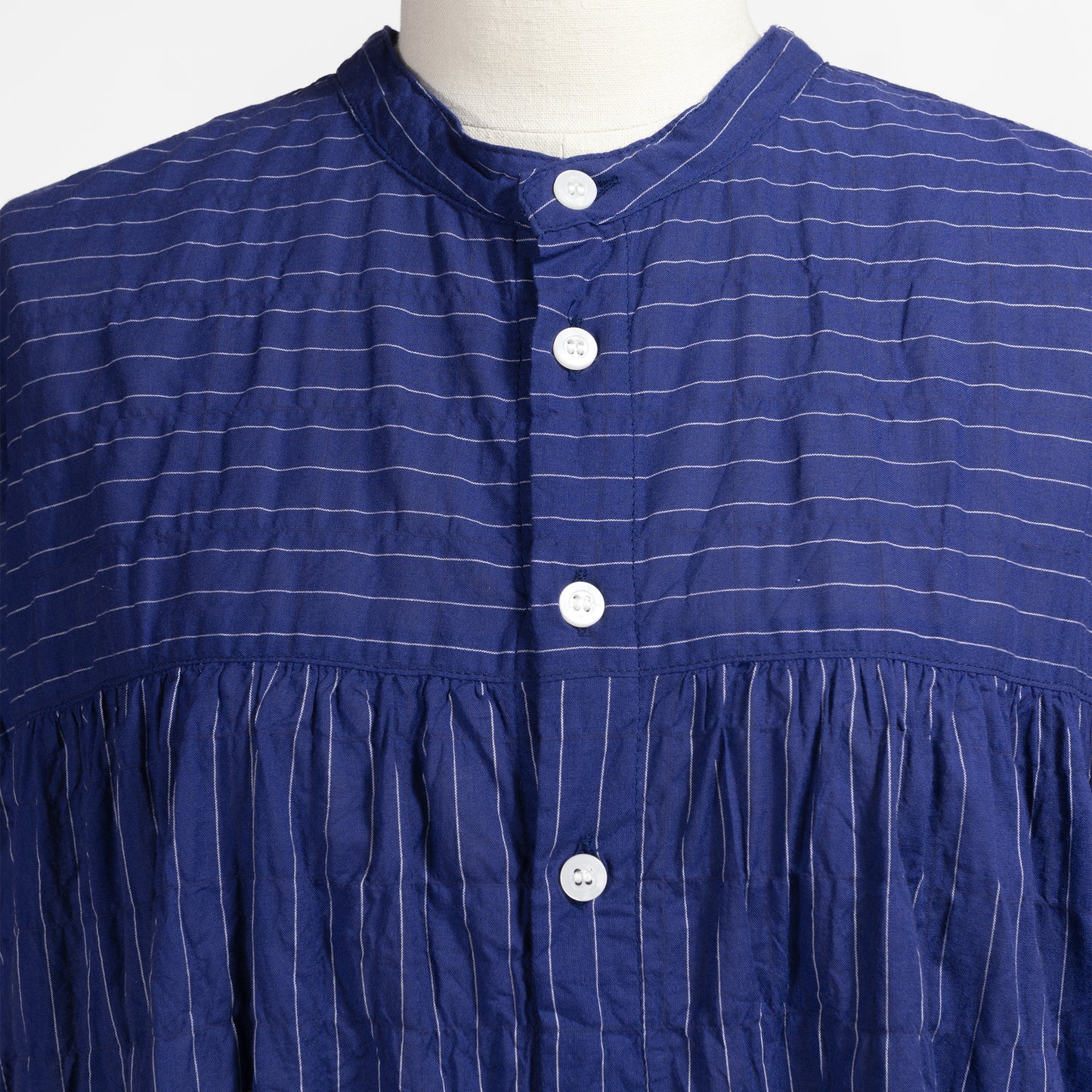 26SS NATURAL LAUNDRY 先染めシャーリング 2Wayワンピース 7263O-003