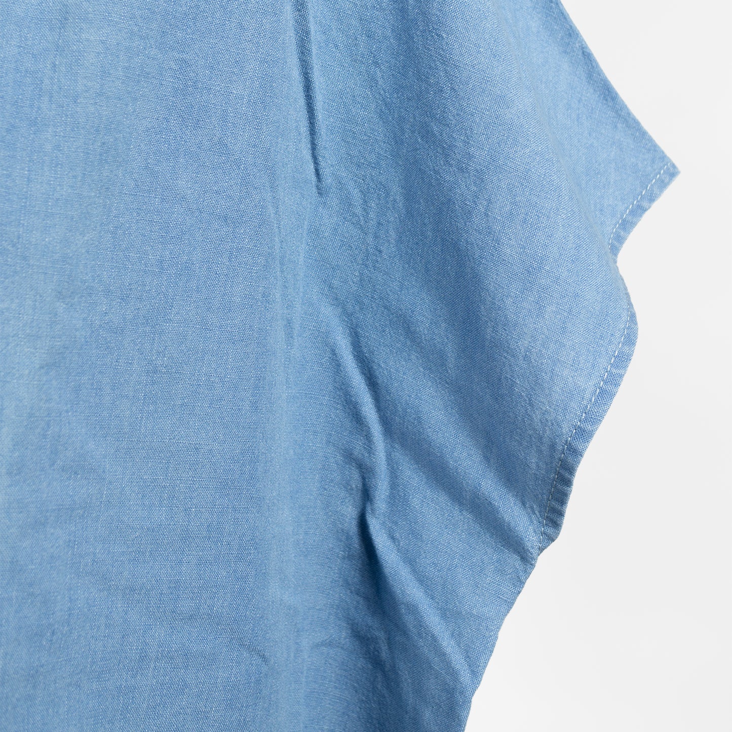 26SS NATURAL LAUNDRY インディゴシャンブレー フレンチドローシャツ 7263T-009