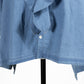 26SS Clip.tab インディゴシャンブレー ラッフルワイドシャツ 3262T-001
