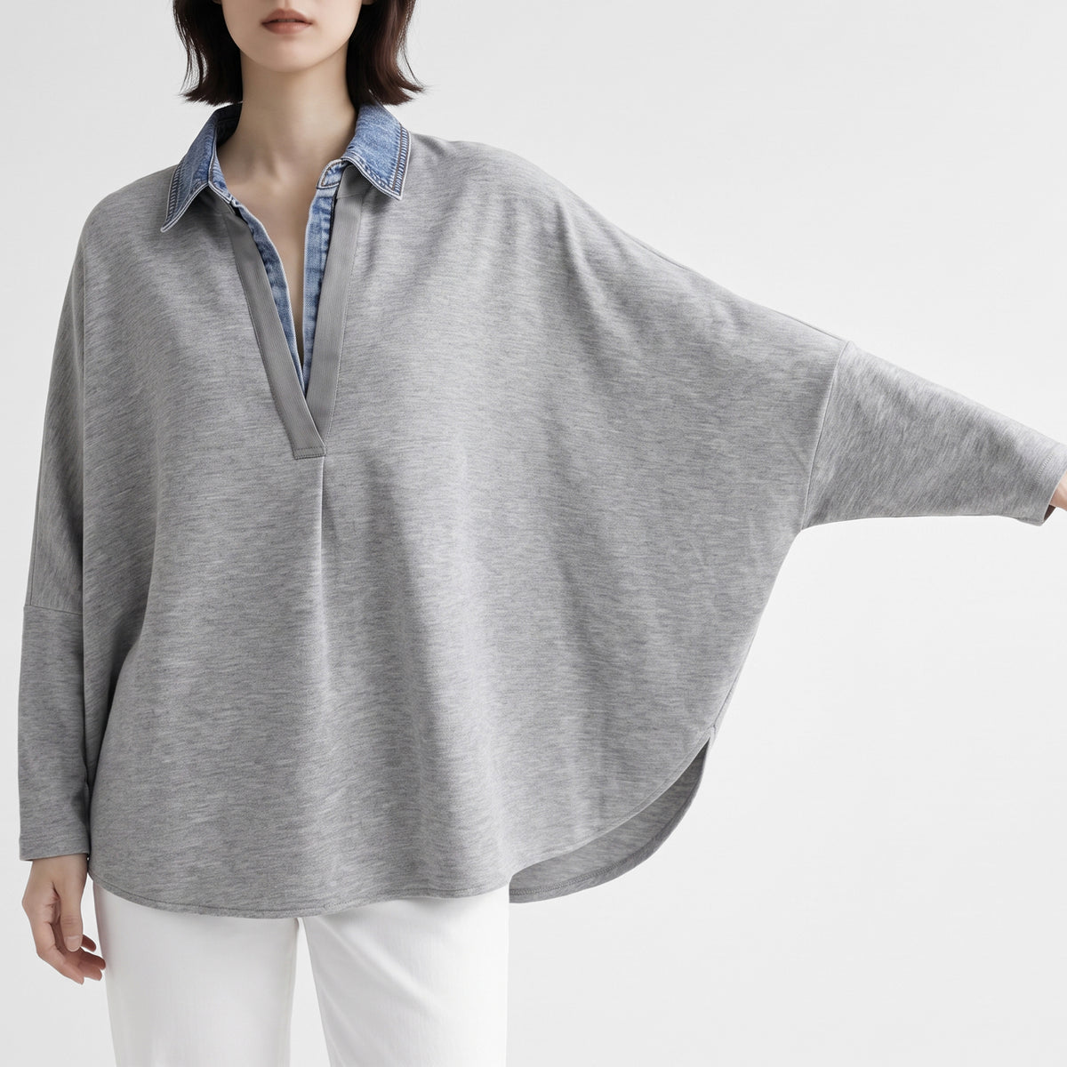 26AW PASSIONE スキッパーレイヤードトップス 646958
