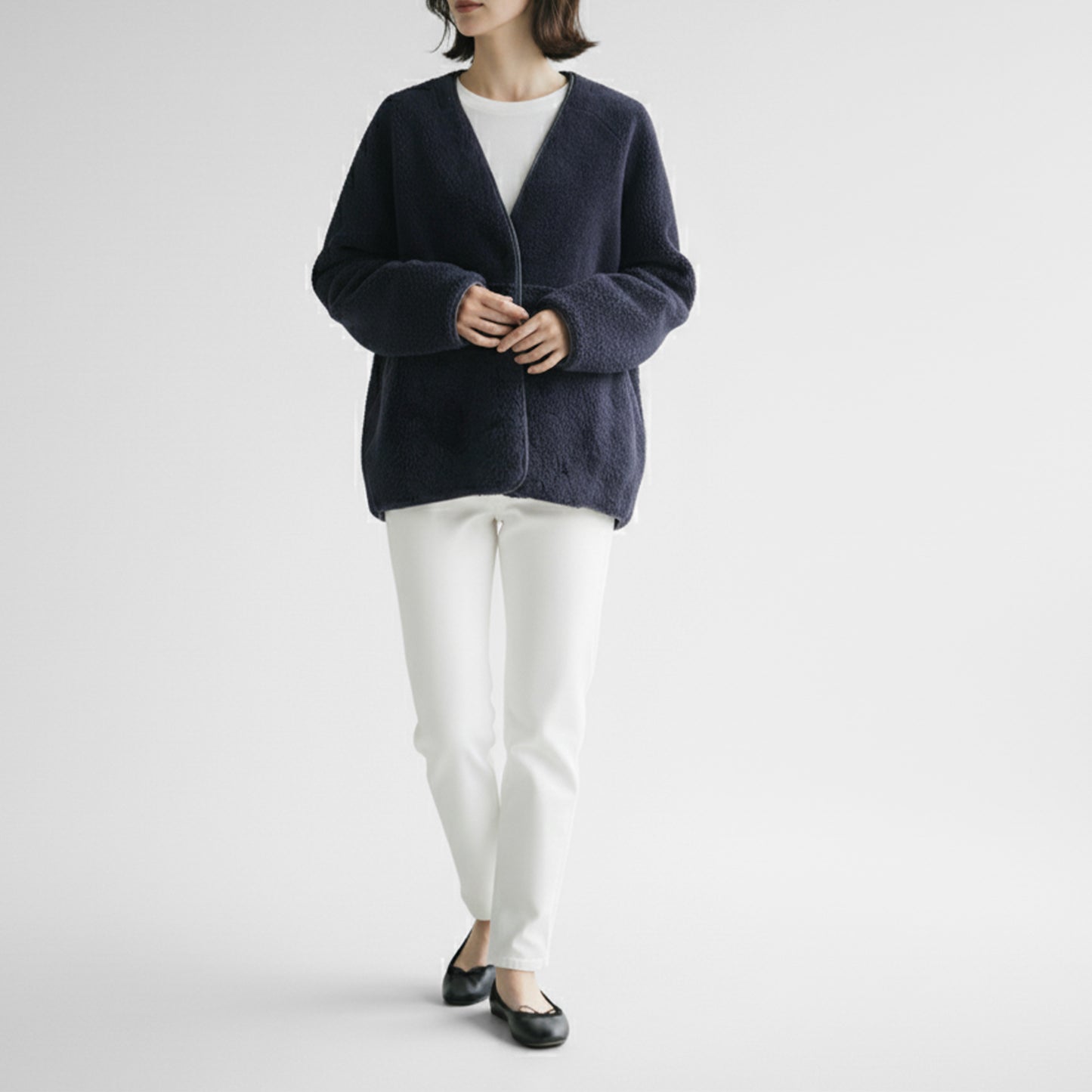 25AW PASSIONE フェイクムートンショートコート 546411