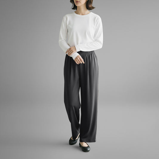 25AW PASSIONE ストレッチタックワイドパンツ 536635