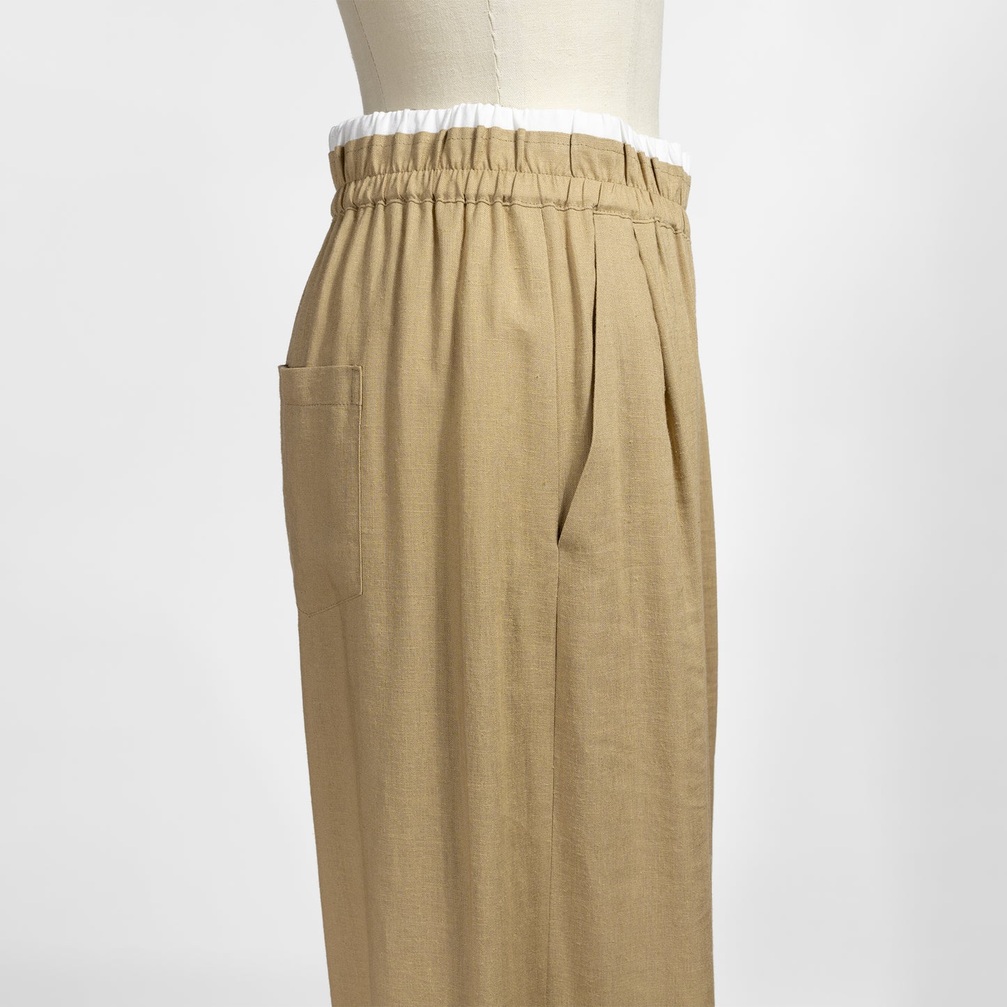 26SS cafune レーヨンリネンワイドパンツ 626611