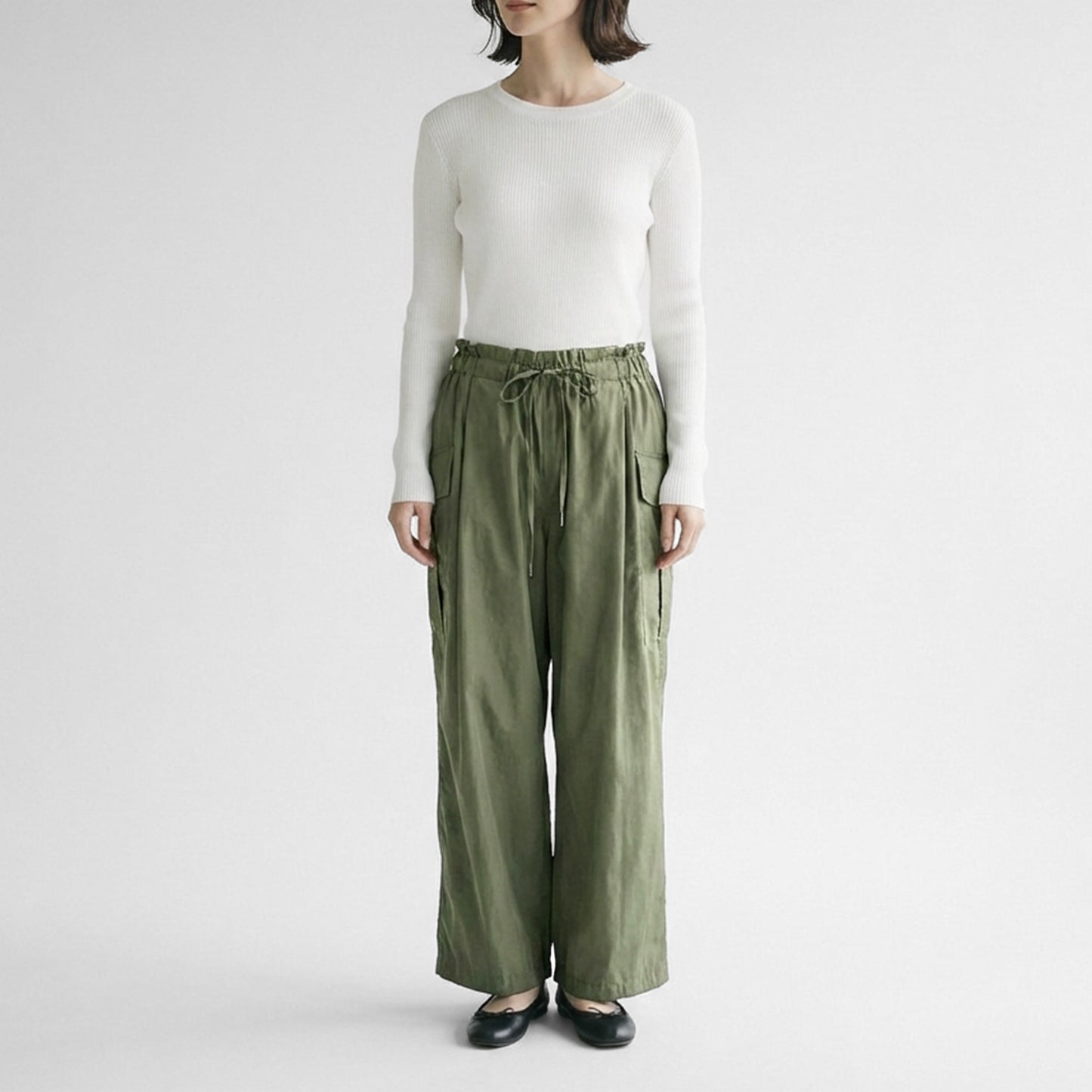 26SS cafune キュプラコットンカーゴパンツ 615601