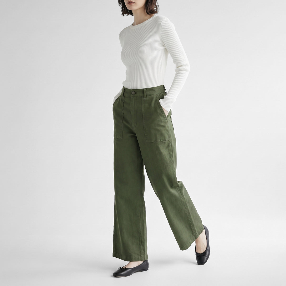 26AW PASSIONE ストレッチワイドベーカーパンツ 637604