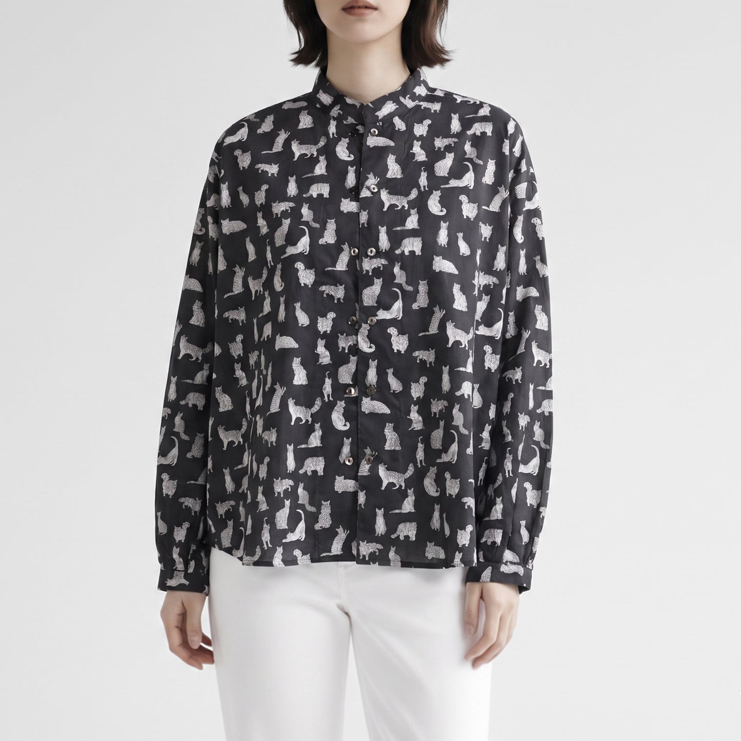 26AW SARAHWEAR リバティプリント ダブル釦シャツ C53134
