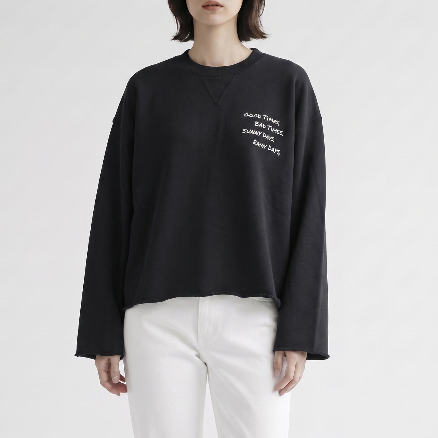26AW SACRA エクストラファインフリース ロゴトップ 126541091