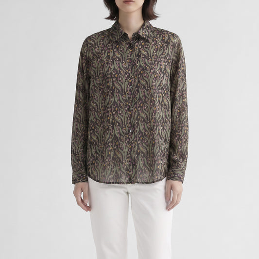26AW SARAHWEAR ＜Sophia＞リバティプリント丸衿ブラウス C53136