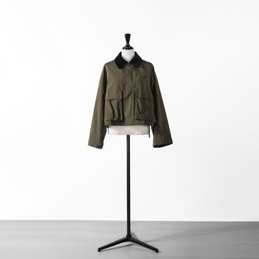 24AW SACRA WAXED HIGH DENSITY CLOTH SHORT JACKET