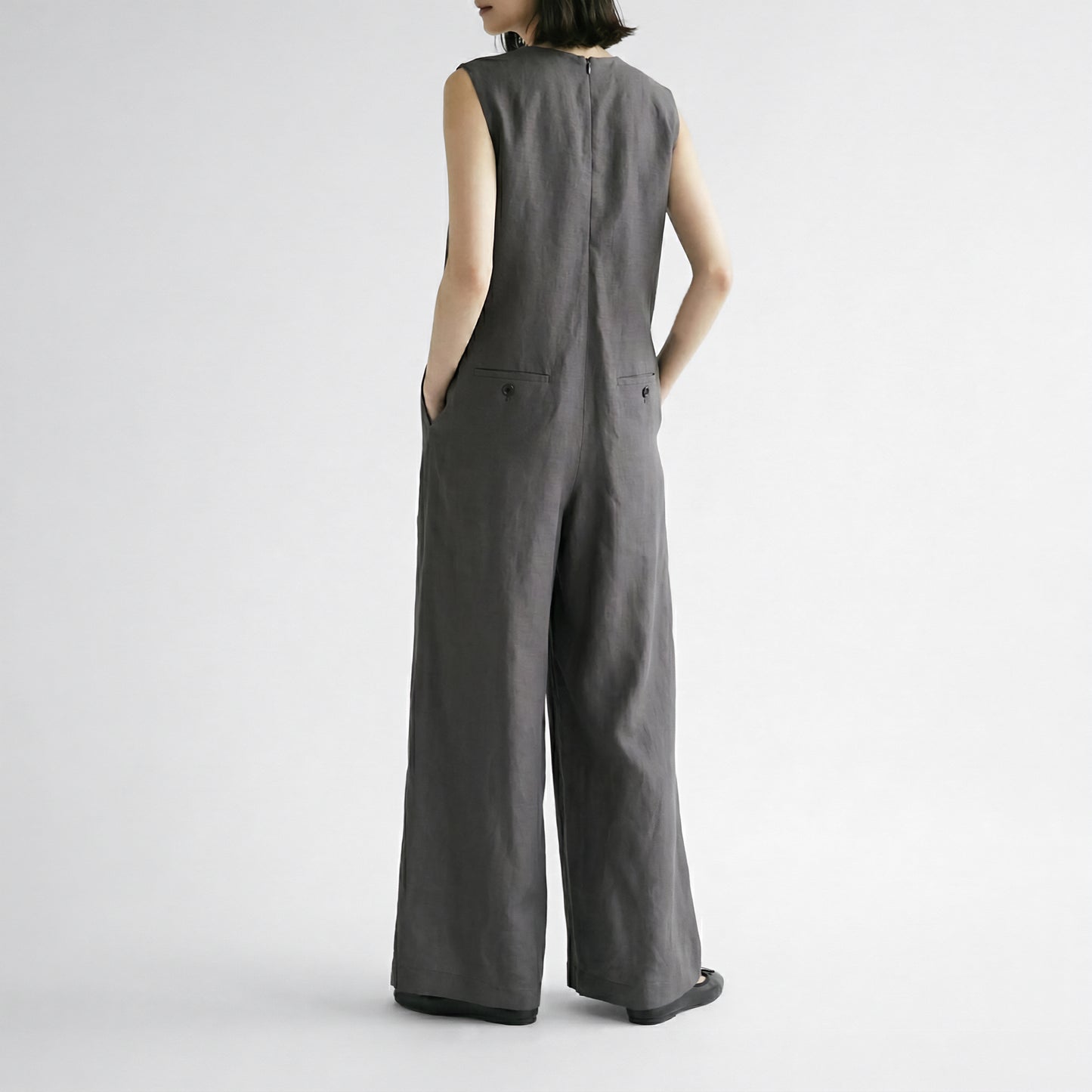 26SS SACRA レーヨンリネンタンブルオールインワン 126107051