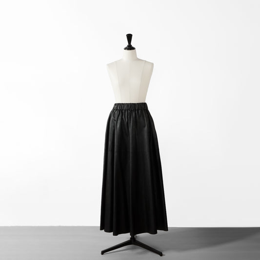 24AW SACRA SYNTHETIC LEATHER SKIRT