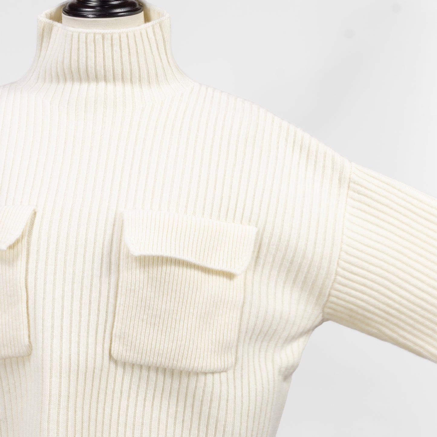 25AW SACRA ボイルラムウールリブトップ 125631081