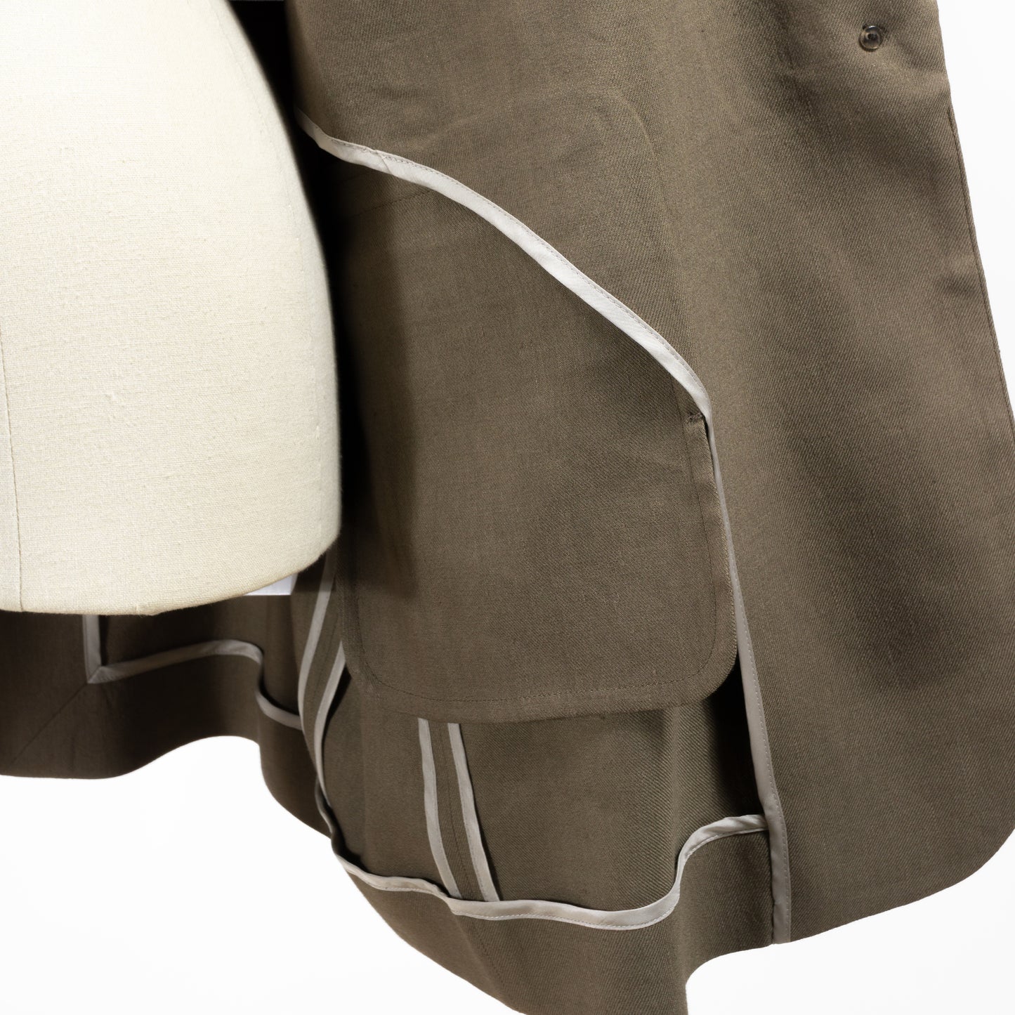 26SS SACRA リネンウールギャバジンジャケット 126101021