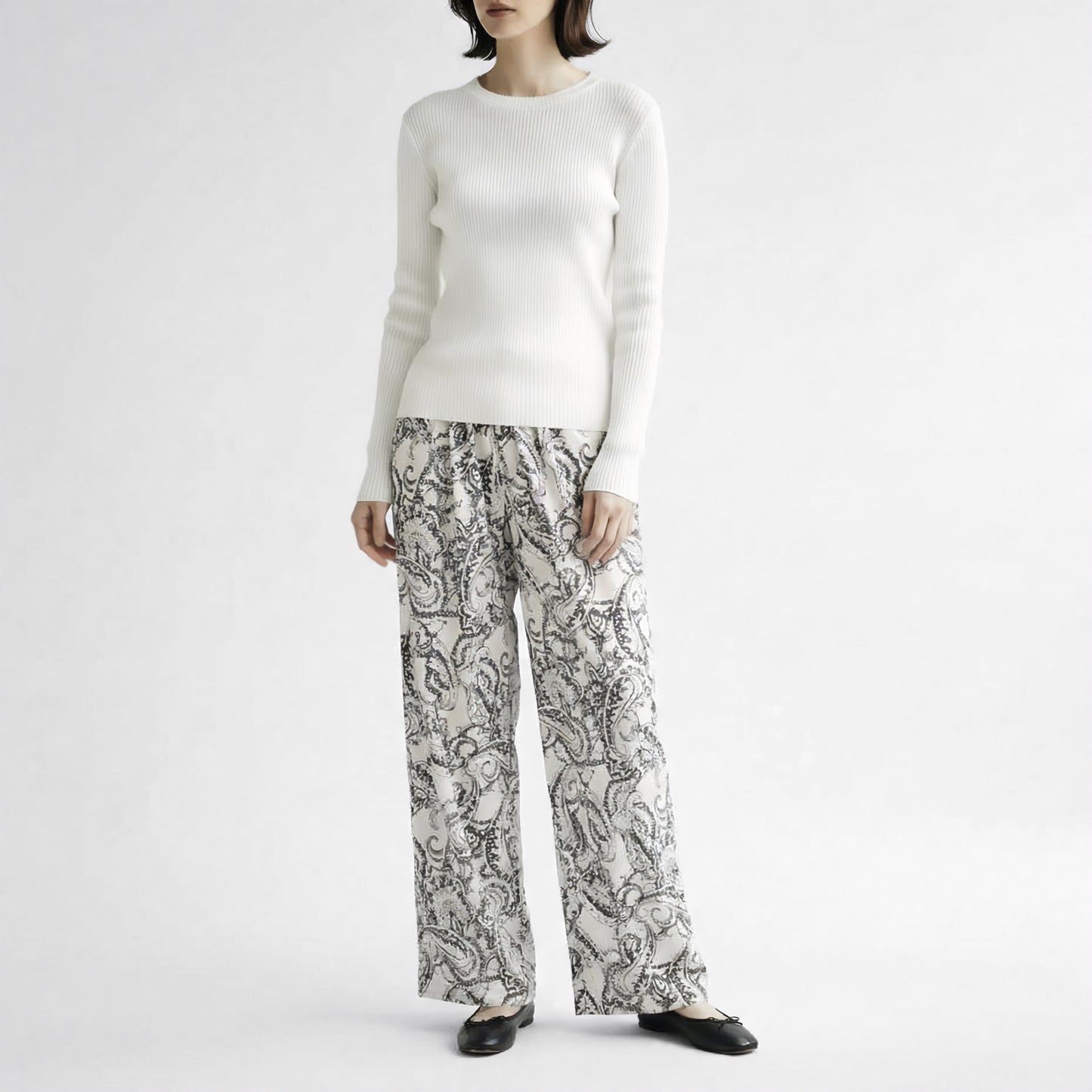 26SS SACRA ブラードペイズリーパンツ 126119111