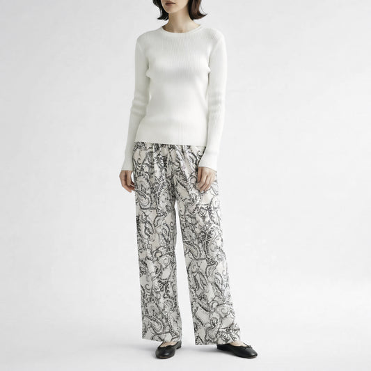 26SS SACRA ブラードペイズリーパンツ 126119111