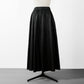 24AW SACRA SYNTHETIC LEATHER SKIRT