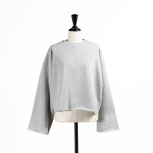 25AW SACRA プレミアムフリースクロップドトップ 125550091