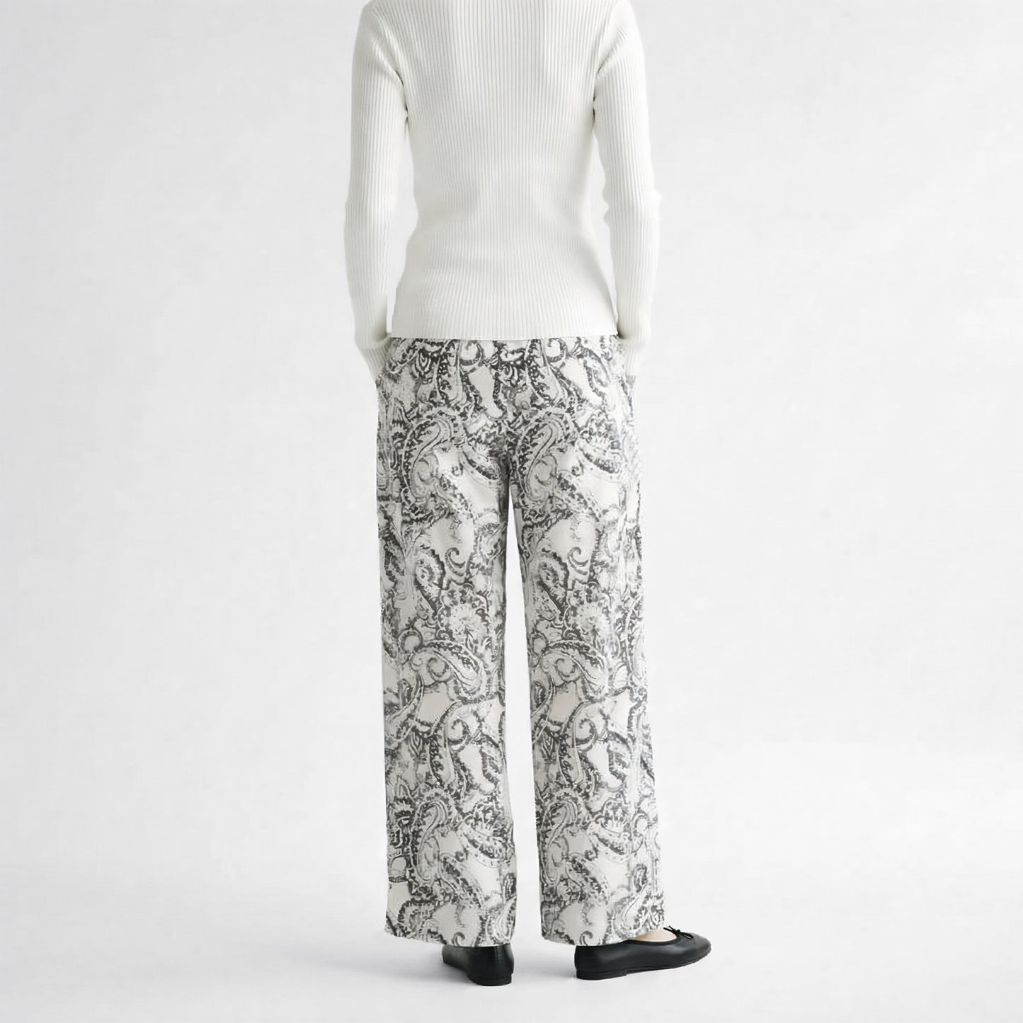 26SS SACRA ブラードペイズリーパンツ 126119111