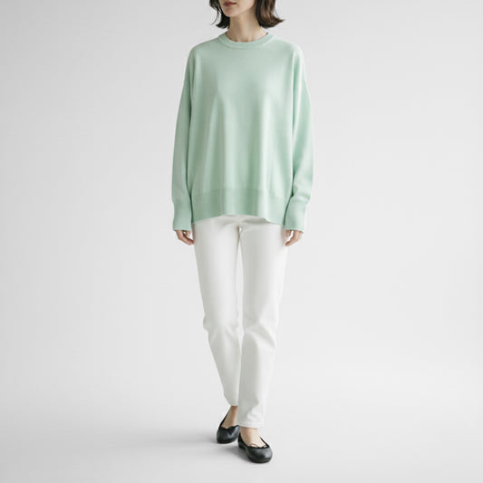 25AW SACRA エクストラファインメリノ クルーネックトップ 125640081