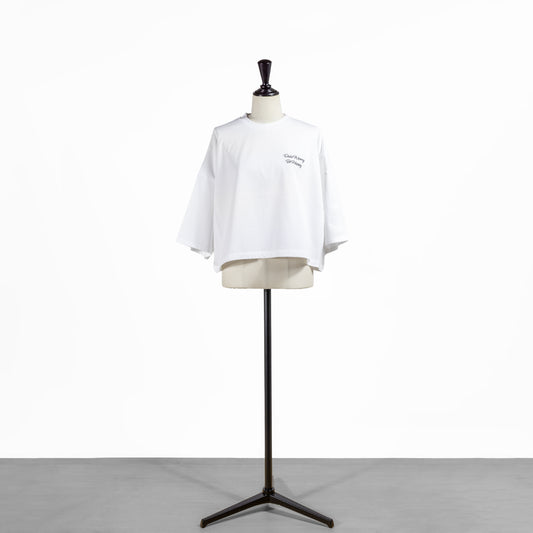 25AW SACRA エクストラファイン フリース クロップド ロゴトップ 125554091
