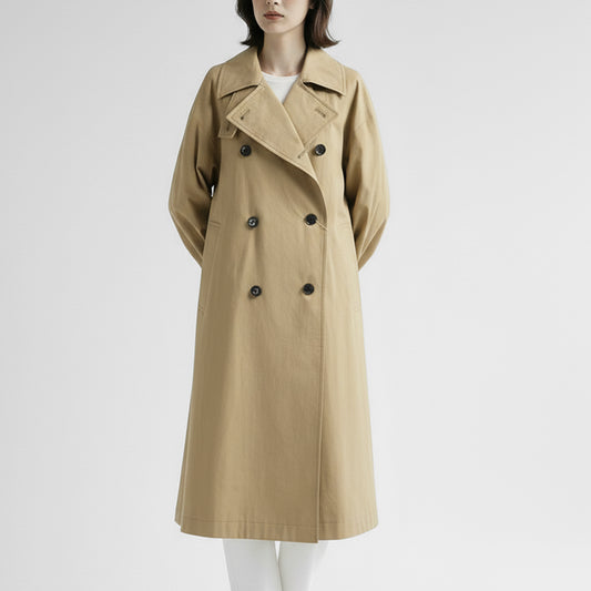 26AW SACRA クランプルドコットンロングコート 126100011