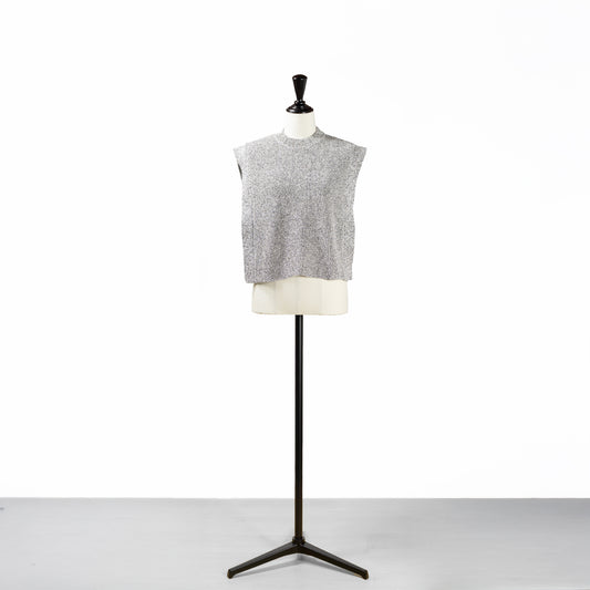 25SS SACRAコットンリネンメランジトップ