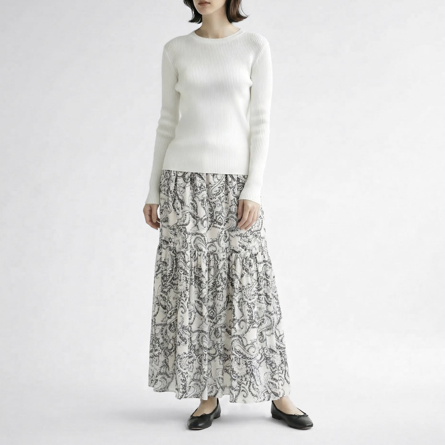 26SS SACRA ブラードペイズリースカート 126119122