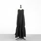 25SS SACRA コットンナイロンリップルドフィニッシュワンピース