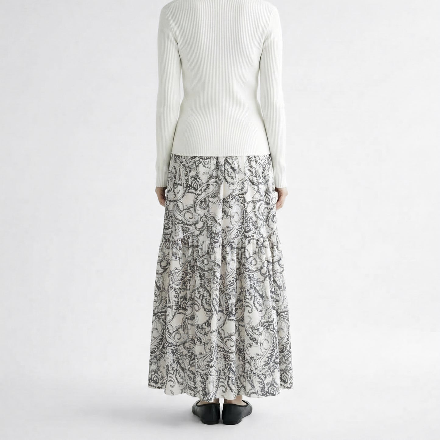 26SS SACRA ブラードペイズリースカート 126119122