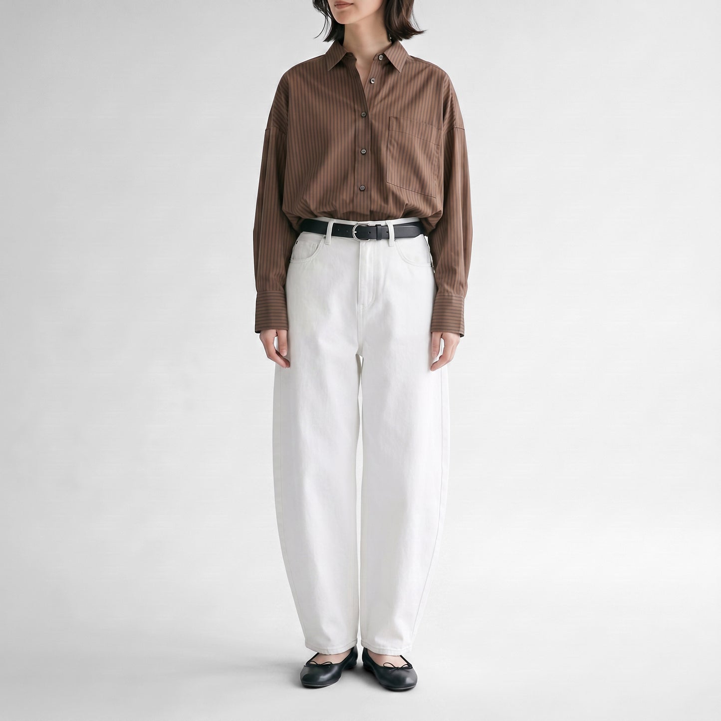 26AW SACRA CELL/RY/SI ストライプシャツ 126515071
