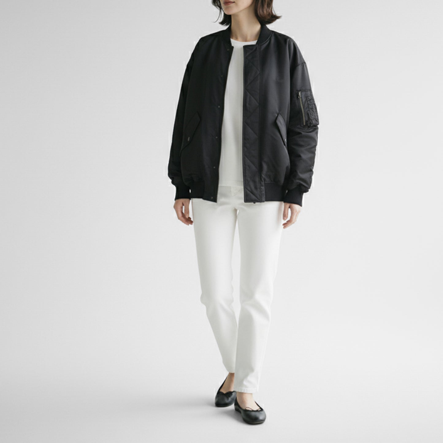 25AW SACRA プレミアムハイカウントツイル フライトジャケット 125604031