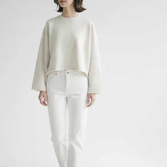 26AW SACRA エクストラファインフリース クロップドトップ 126141091